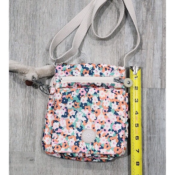 Kipling El Dorado Flowered Crossbody Bag, Multiple Pockets And Compartment Small - Picture 2 of 8
